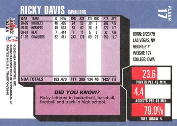 2002-03 Fleer Tradition #17 Ricky Davis Back