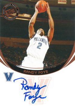 2006 Press Pass - Autographs Blue #NNO Randy Foye Front