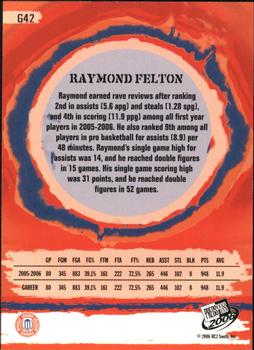 2006 Press Pass - Gold #G42 Raymond Felton Back