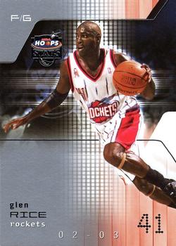 2002-03 Hoops Stars #126 Glen Rice Front