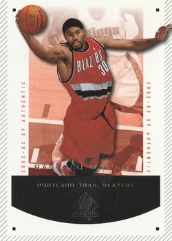 2002-03 SP Authentic #73 Rasheed Wallace Front