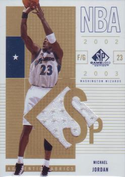 2002-03 SP Game Used #100 Michael Jordan Front