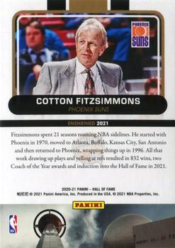 2021 Panini Basketball Hall of Fame #NNO Cotton Fitzsimmons Back