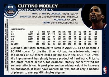 2002-03 Topps Chrome #80 Cuttino Mobley Back