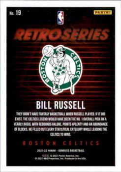 2021-22 Donruss - Retro Series #19 Bill Russell Back