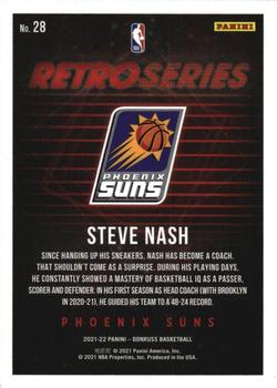 2021-22 Donruss - Retro Series #28 Steve Nash Back