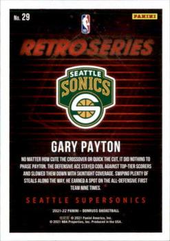 2021-22 Donruss - Retro Series #29 Gary Payton Back