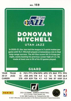 2021-22 Donruss - Choice Blue #159 Donovan Mitchell Back