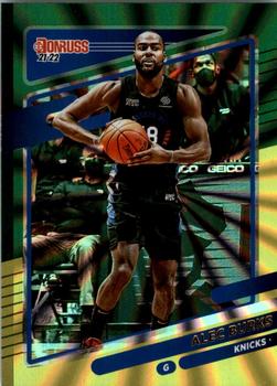 2021-22 Donruss - Holo Green and Yellow Laser #92 Alec Burks Front