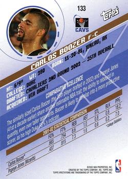 2002-03 Topps Xpectations #133 Carlos Boozer Back