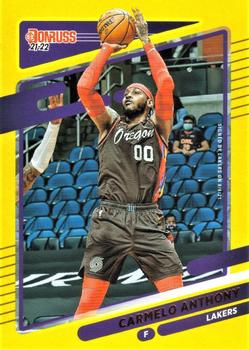 2021-22 Donruss - Yellow Flood #103 Carmelo Anthony Front