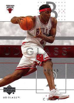 2002-03 UD Glass #8 Eddy Curry Front