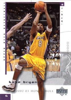 2002-03 Upper Deck Honor Roll #37 Kobe Bryant Front
