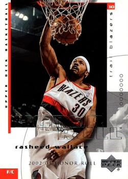 2002-03 Upper Deck Honor Roll #67 Rasheed Wallace Front