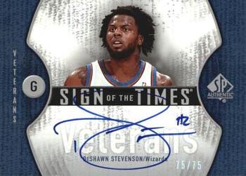 2006-07 SP Authentic - Sign of the Times Veterans #STV-DS DeShawn Stevenson Front