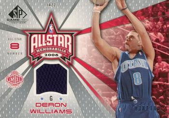 2006-07 SP Game Used - All-Star Memorabilia #AS-WI Deron Williams Front