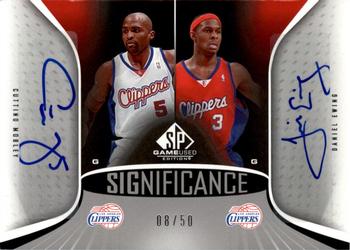 2006-07 SP Game Used - SIGnificance Dual #SD-ME Cuttino Mobley / Daniel Ewing Front