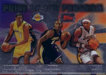 2006-07 Topps - Pride of the Program #PP9 Kobe Bryant / Lamar Odom / Andrew Bynum Front