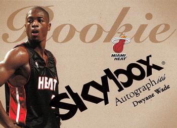 2003-04 SkyBox Autographics #75 Dwyane Wade Front