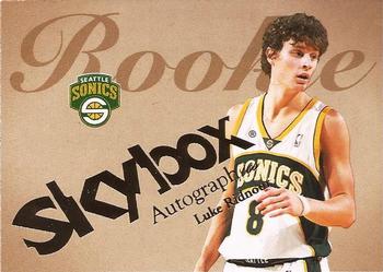 2003-04 SkyBox Autographics #85 Luke Ridnour Front