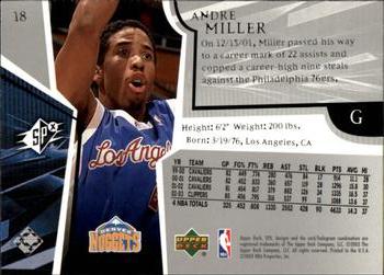 2003-04 SPx #18 Andre Miller Back