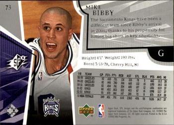 2003-04 SPx #73 Mike Bibby Back