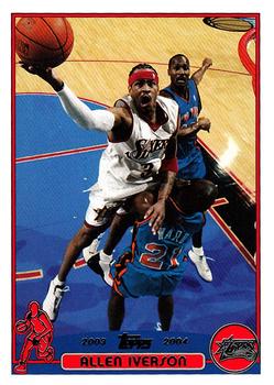 2003-04 Topps #3 Allen Iverson Front