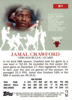 2003-04 Topps Pristine #81 Jamal Crawford Back