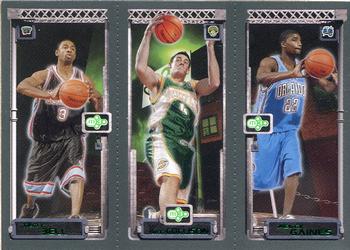 2003-04 Topps Rookie Matrix #126 / 122 / 125 Troy Bell / Nick Collison / Reece Gaines Front