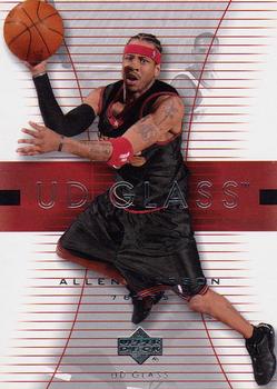 2003-04 UD Glass #43 Allen Iverson Front