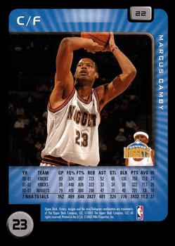 2003-04 Upper Deck Victory #22 Marcus Camby Back
