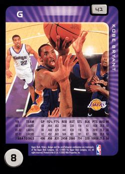 2003-04 Upper Deck Victory #41 Kobe Bryant Back