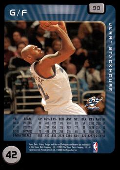 2003-04 Upper Deck Victory #98 Jerry Stackhouse Back