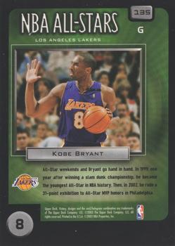 2003-04 Upper Deck Victory #135 Kobe Bryant Back