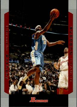 2004-05 Bowman #15 Carmelo Anthony Front