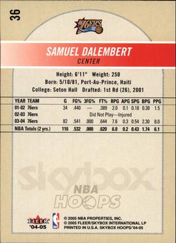 2004-05 Hoops #36 Samuel Dalembert Back