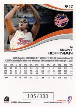 2007 Rittenhouse WNBA - Parallel #P42 Ebony Hoffman Back