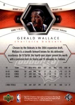 2004-05 SP Authentic #8 Gerald Wallace Back