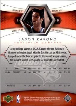 2004-05 SP Authentic #9 Jason Kapono Back