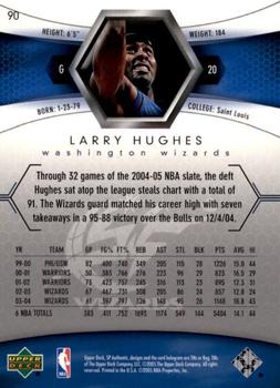2004-05 SP Authentic #90 Larry Hughes Back