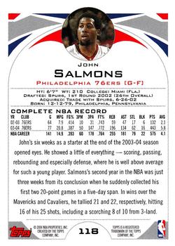 2004-05 Topps #118 John Salmons Back