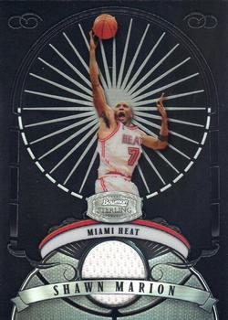 2007-08 Bowman Sterling - Refractors Black #SMA Shawn Marion Front