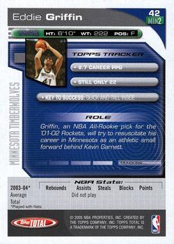 2004-05 Topps Total #42 Eddie Griffin Back