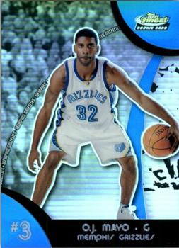 2007-08 Finest - Refractors Blue #103 O.J. Mayo Front