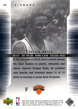 2004-05 Upper Deck All-Star Lineup #119 Trevor Ariza Back