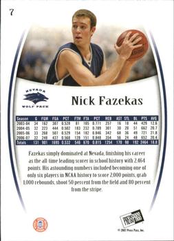 2007-08 Press Pass Legends - Bronze #7 Nick Fazekas Back