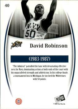 2007-08 Press Pass Legends - Bronze #40 David Robinson Back