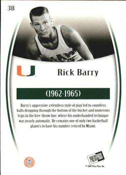 2007-08 Press Pass Legends - Gold #38 Rick Barry Back