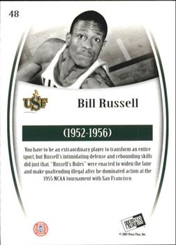 2007-08 Press Pass Legends - Gold #48 Bill Russell Back
