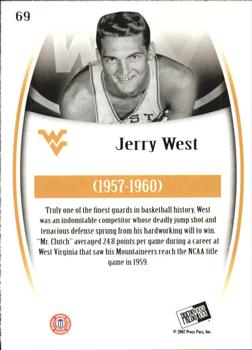 2007-08 Press Pass Legends - Gold #69 Jerry West Back